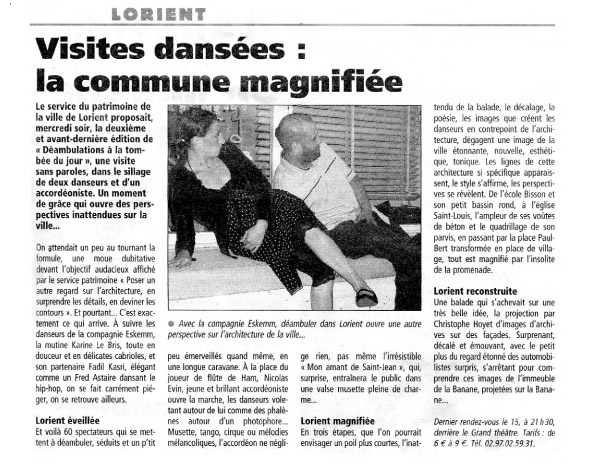 article déambulations